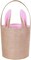 Easter Bunny Ear Bag & Basket, Dual Layer Canvas Bag for Easter Egg Hunt Basket